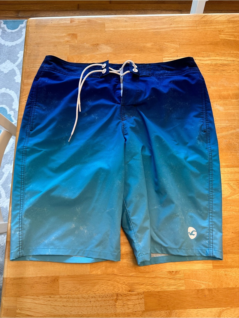 Hollister Blue Ombre Swim Board Shorts